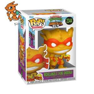 GODZILLA X TURTLES -POP Animation N°2344 -Michelangelo X King Ghidorah