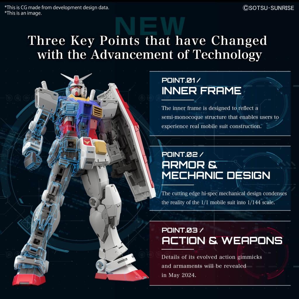 GUNDAM - RG 1/144 RX-78-2 Gundam Ver. 2.0 - Model Kit – Image 4