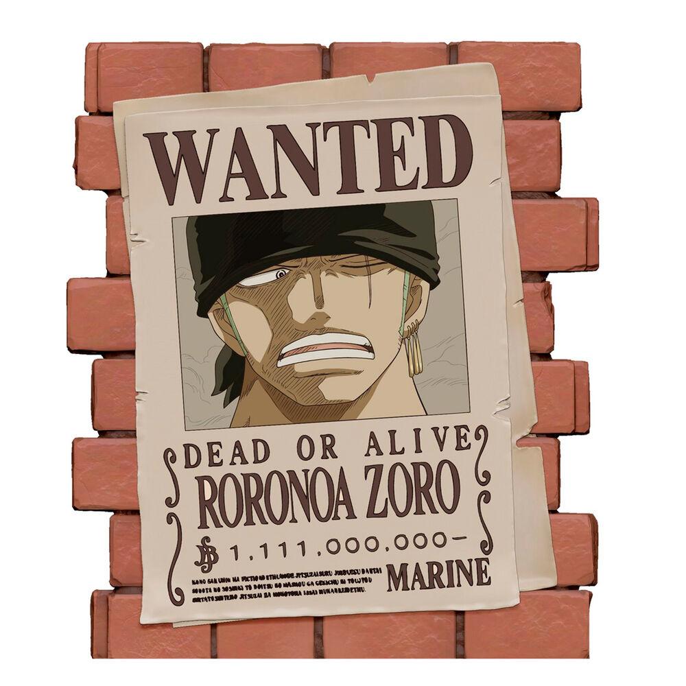 ONE PIECE - Tirelire Wanted Zoro