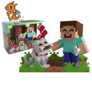 MINECRAFT - Domestiquer un loup - Figurine Youtooz 13cm