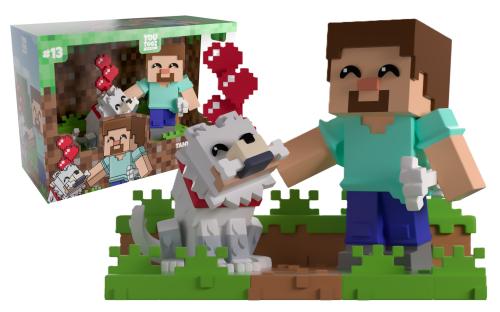 MINECRAFT - Domestiquer un loup - Figurine Youtooz 13cm
