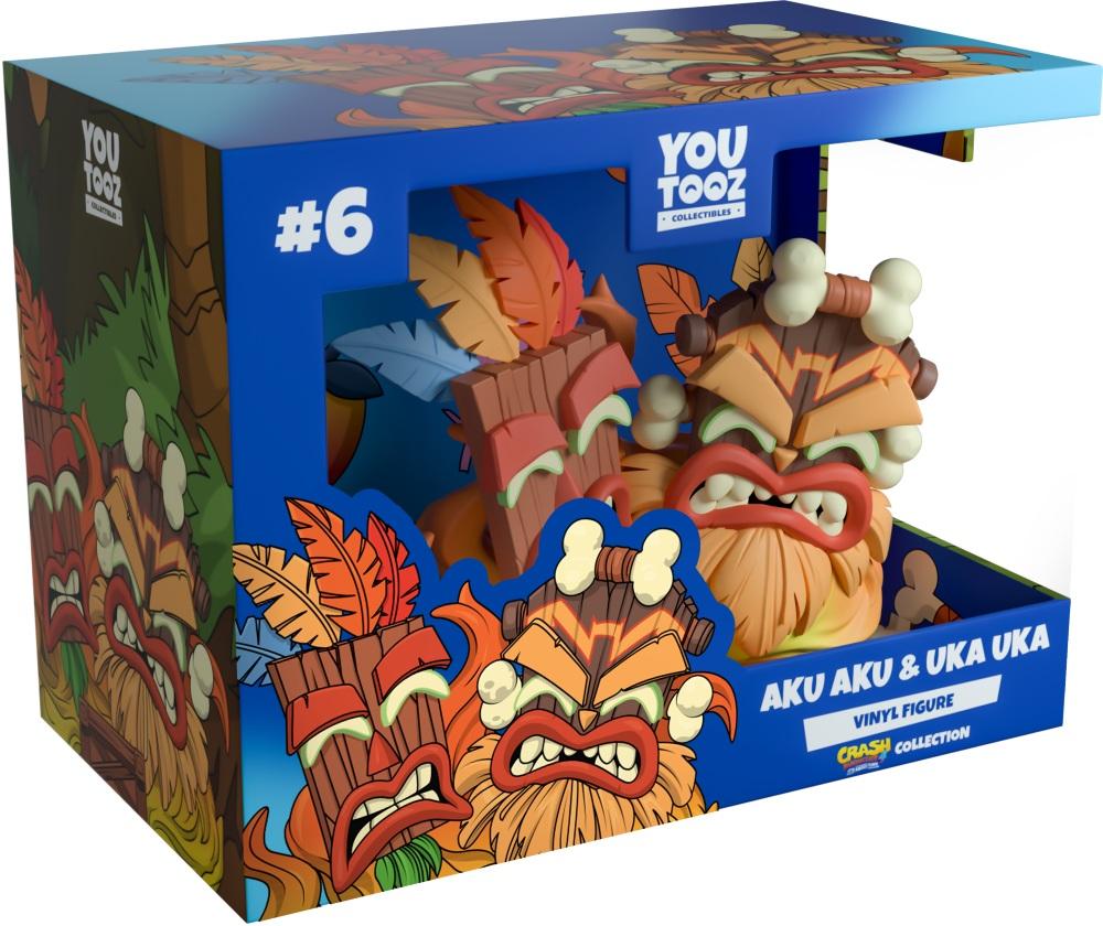 CRASH BANDICOOT - Aku Aku & Uka Uka - Figurine Youtooz 9cm – Image 2