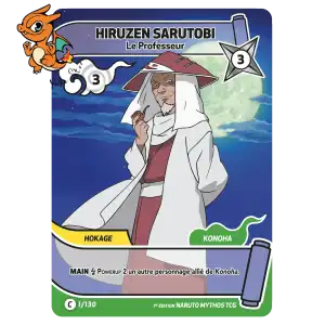 Hiruzen Sarutobi - Le Professeur - Konoha Shido - 001/130