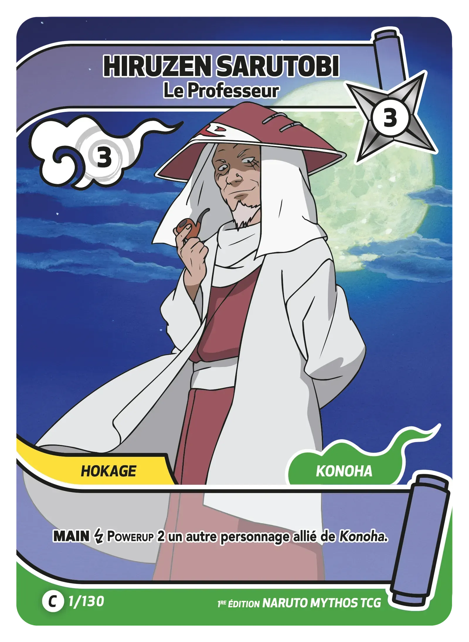 Hiruzen Sarutobi - Le Professeur - Konoha Shido - 001/130