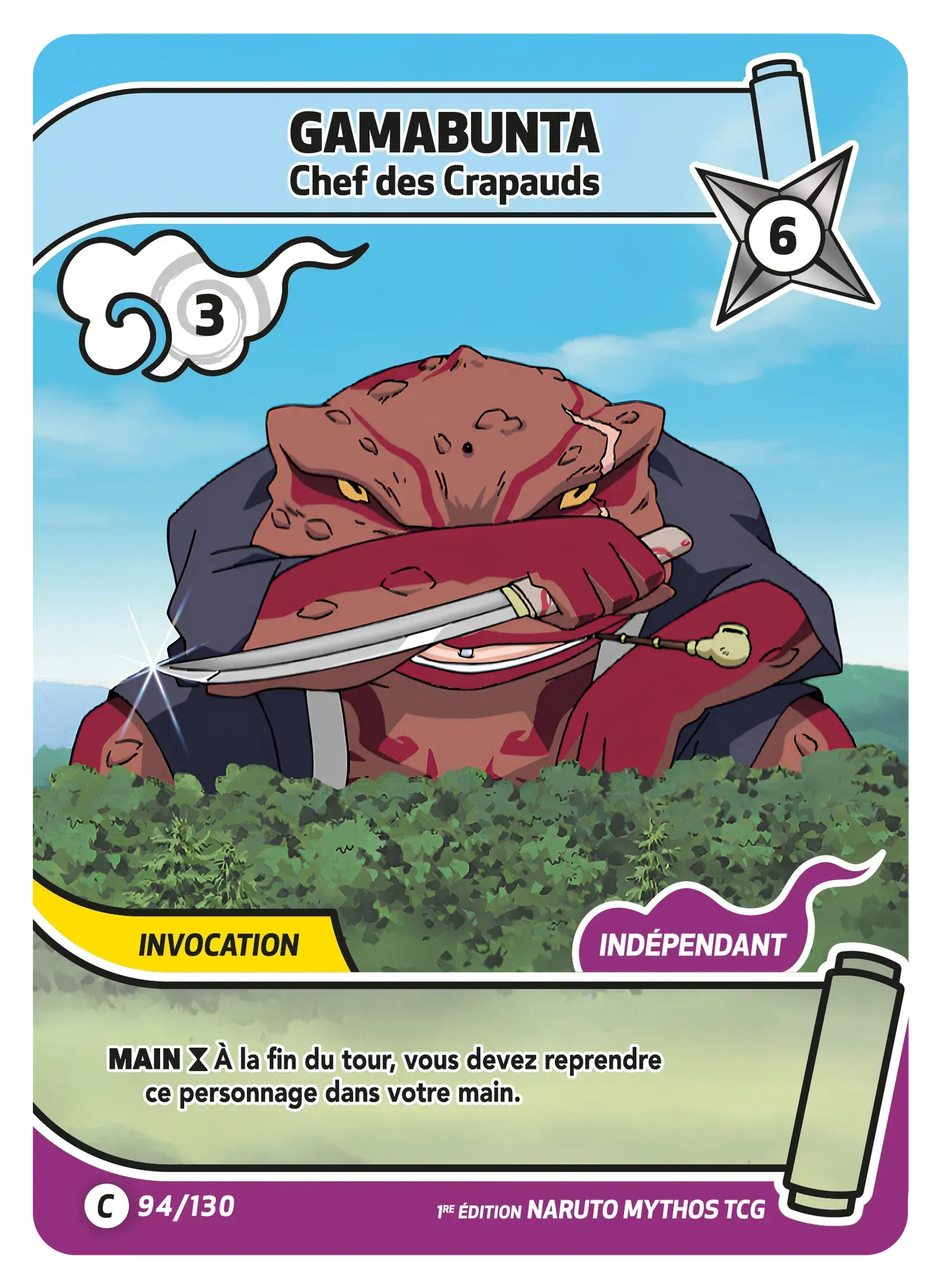Gama Bunta - Chef des Crapauds - Konoha Shido - 094/130