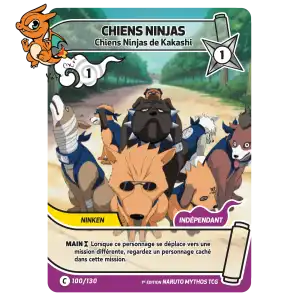 Chiens Ninjas - Chiens Ninjas de Kakashi - Konoha Shido - 100/130