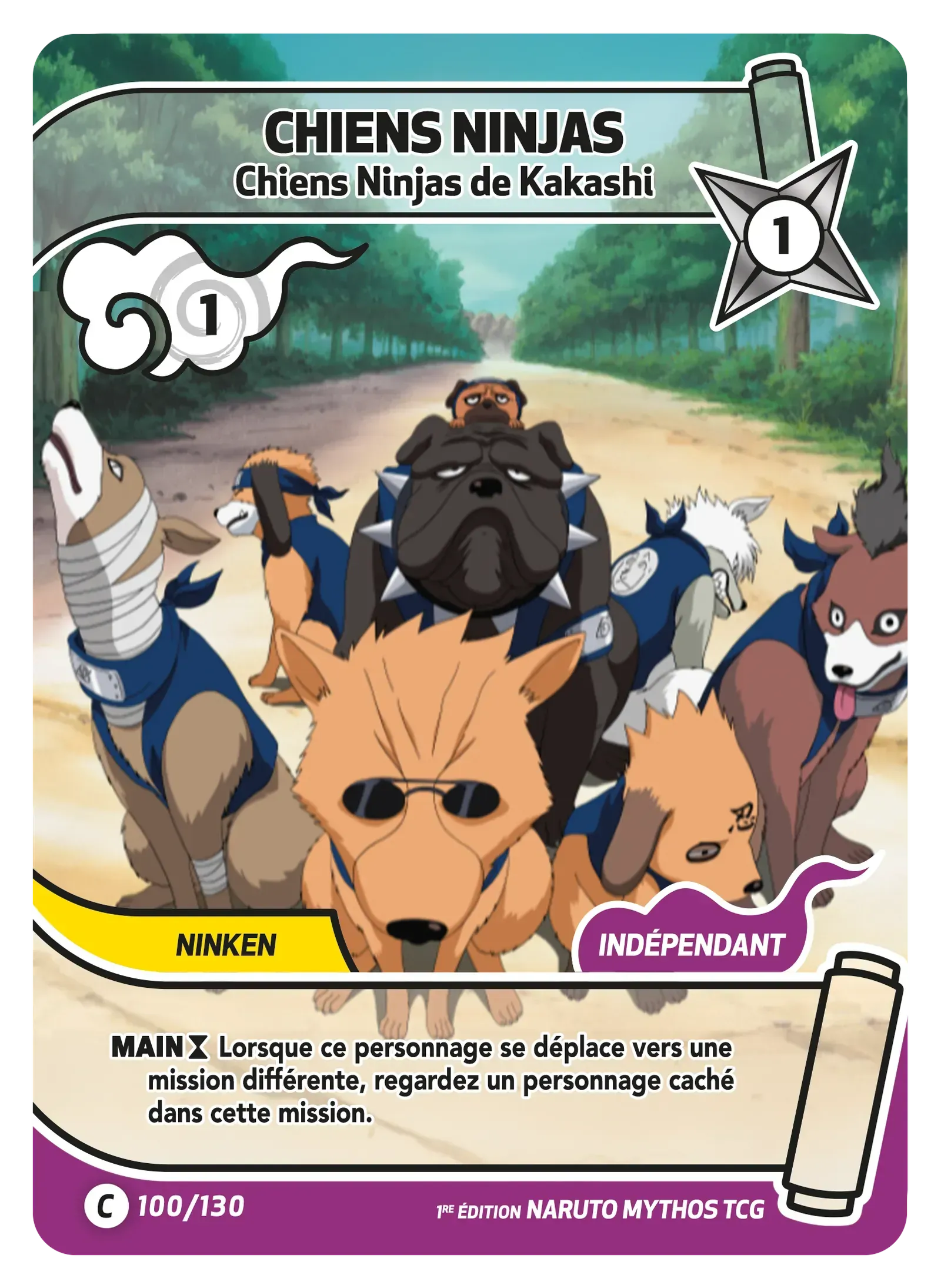 Chiens Ninjas - Chiens Ninjas de Kakashi - Konoha Shido - 100/130
