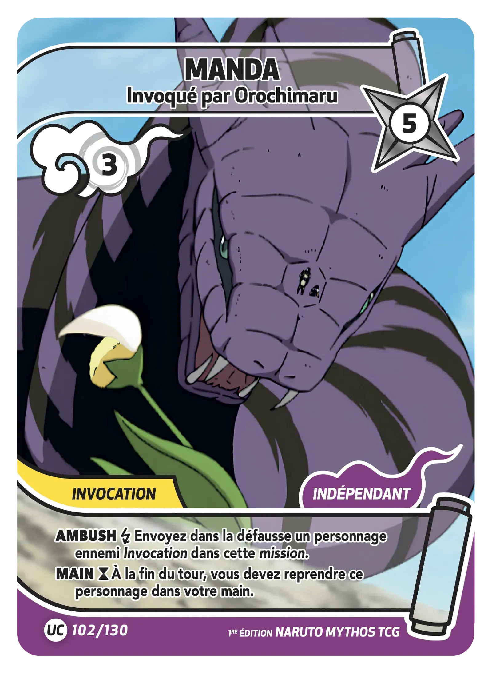 Manda - Invoqué par Orochimaru - Konoha Shido - 102/130
