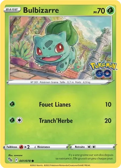 Bulbizarre - Pokémon GO - 001/071