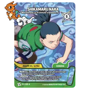 Shikamaru Nara - Maintenant ça m'ennuie vraiment… - Konoha Shido - 111A/130