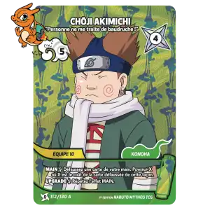 Chôji Akimichi - Personne ne me traite de baudruche ! - Konoha Shido - 112A/130