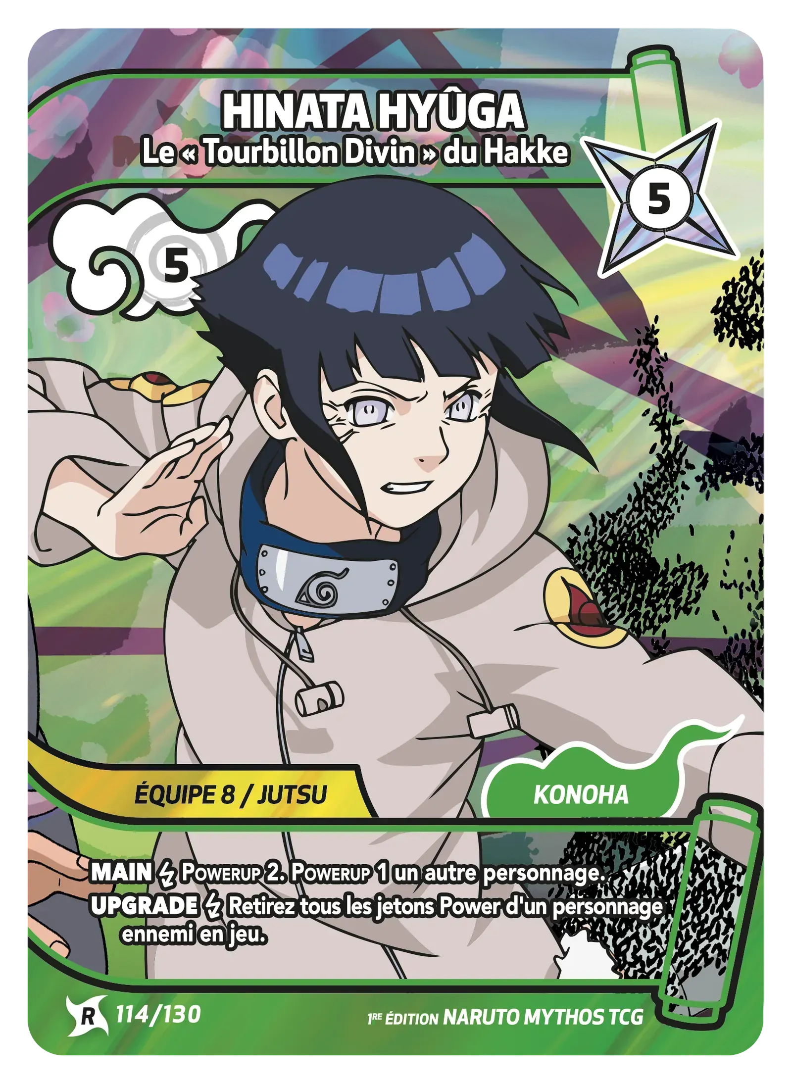 Hinata Hyûga - Le « Tourbillon Divin » du Hakke - Konoha Shido - 114/130