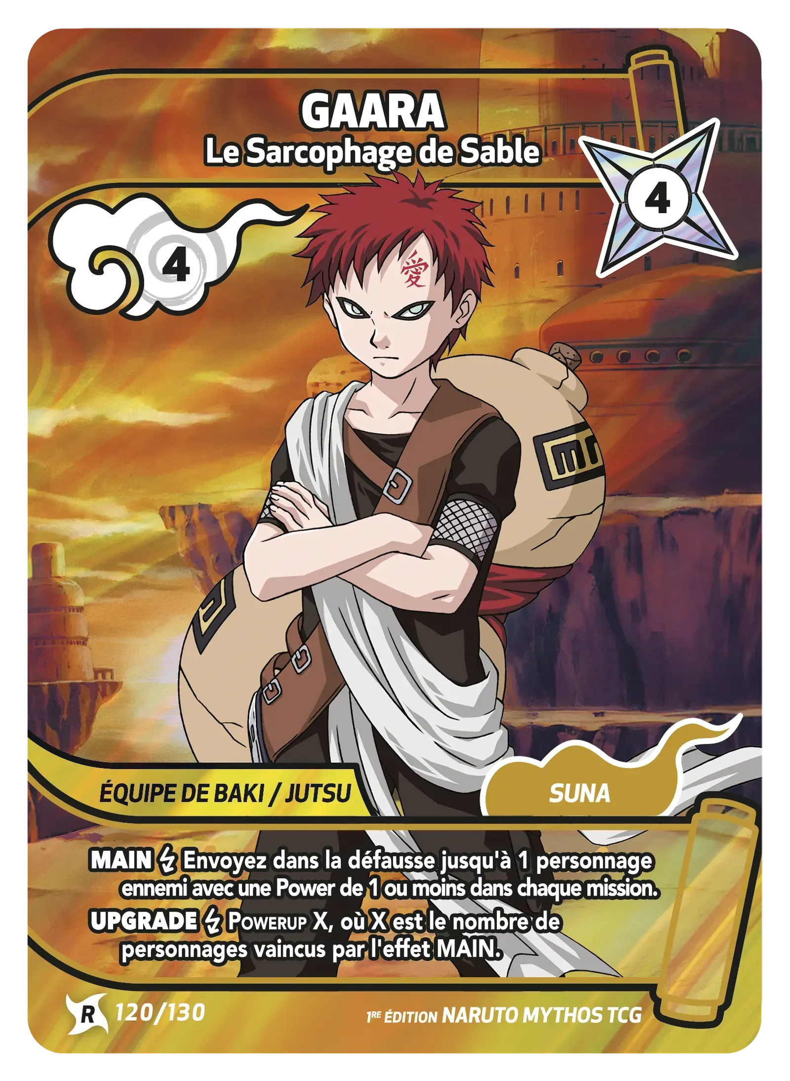 Gaara - Le Sarcophage de Sable - Konoha Shido - 120/130