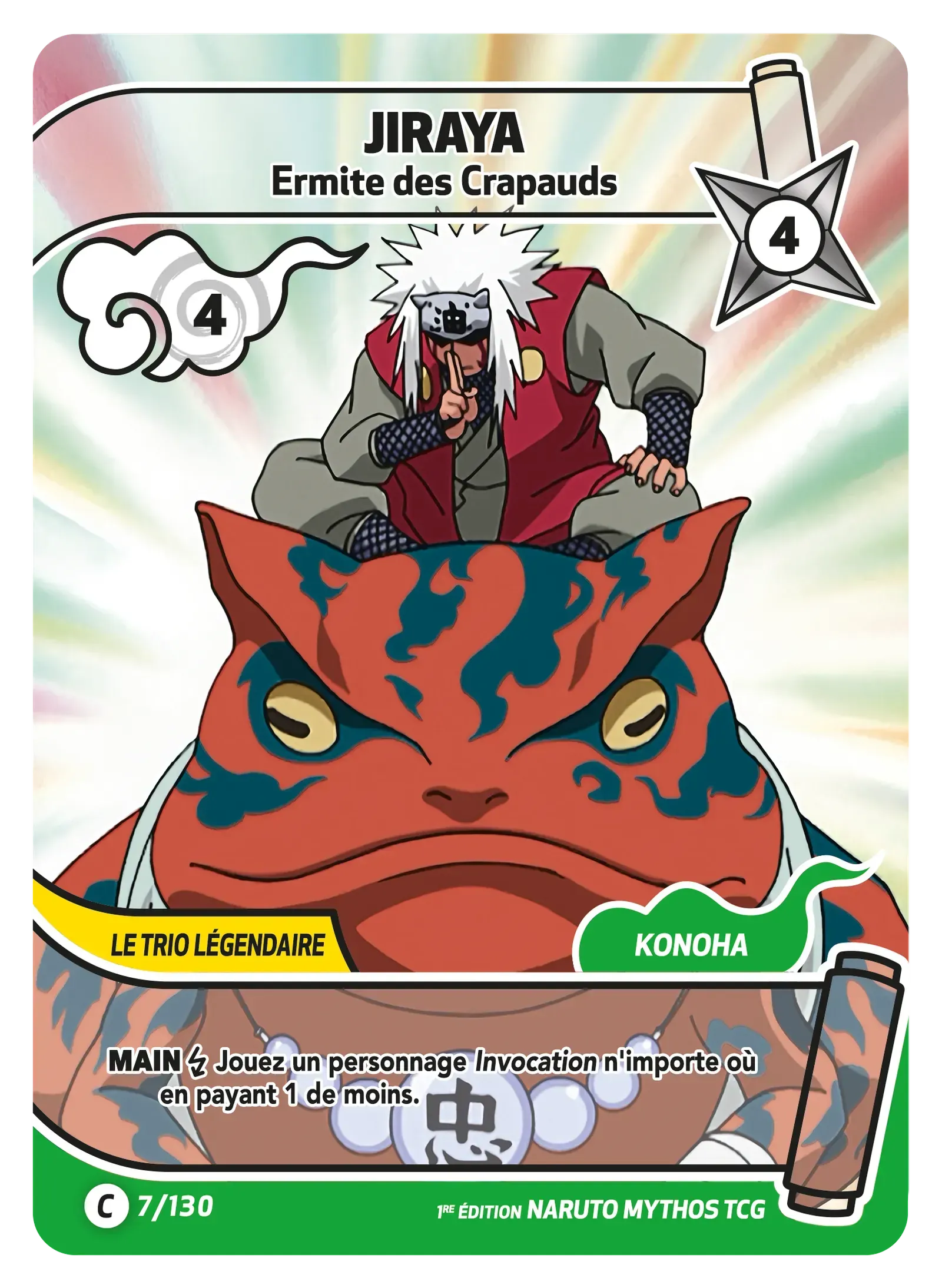 Jiraya - Ermite des Crapauds - Konoha Shido - 007/130