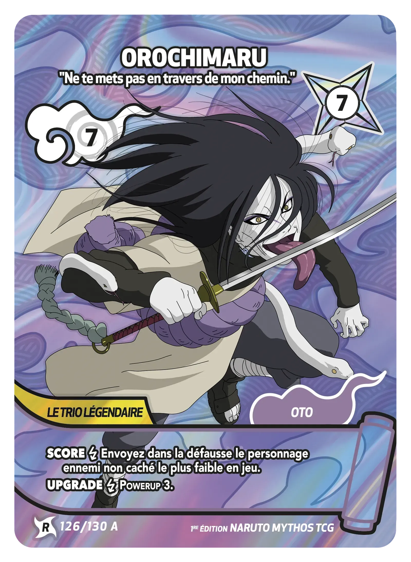 Orochimaru - Ne te mets pas en travers de mon chemin. - Konoha Shido - 126A/130