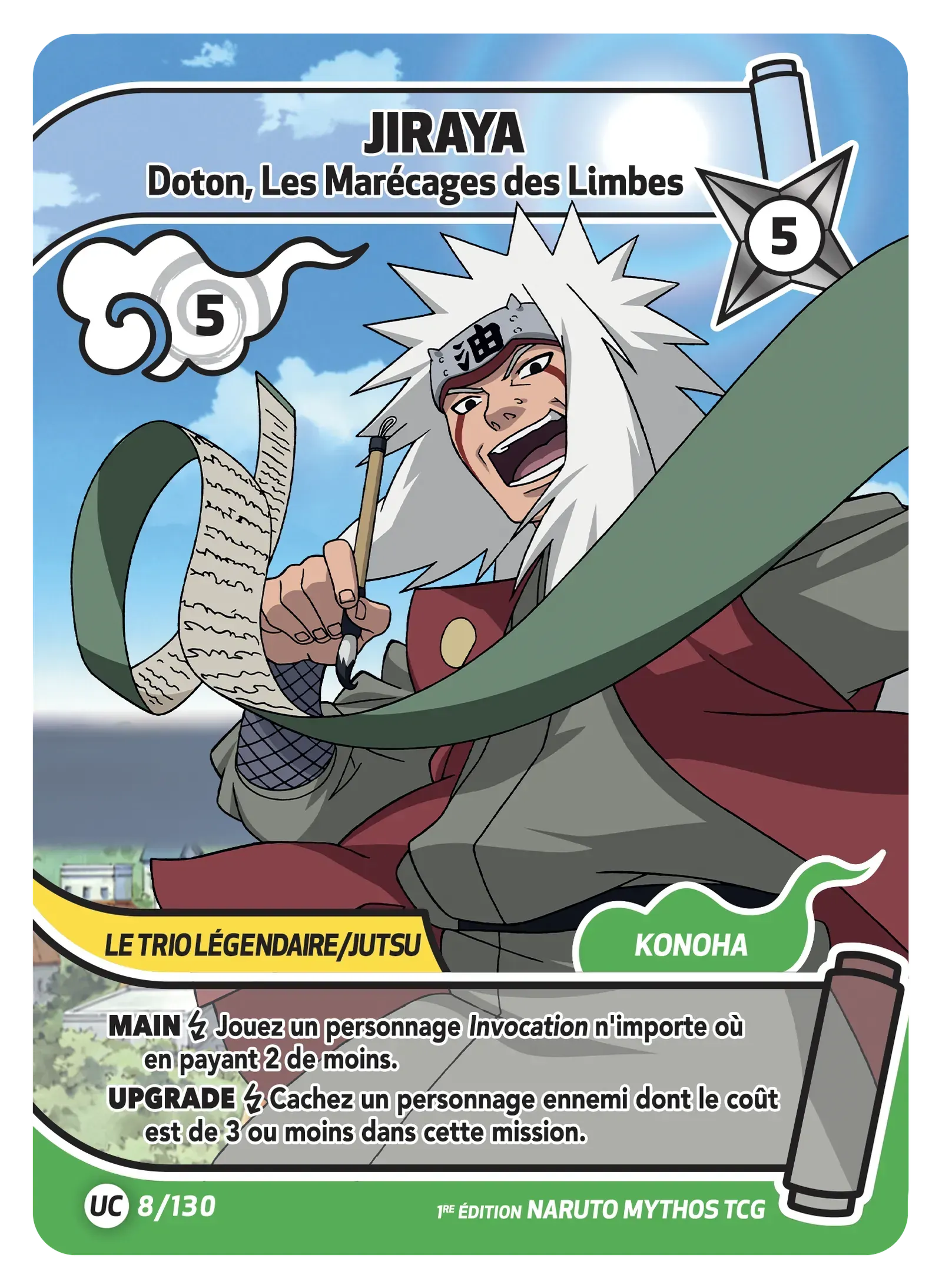 Jiraya - Doton, Les Marécages des Limbes - Konoha Shido - 008/130