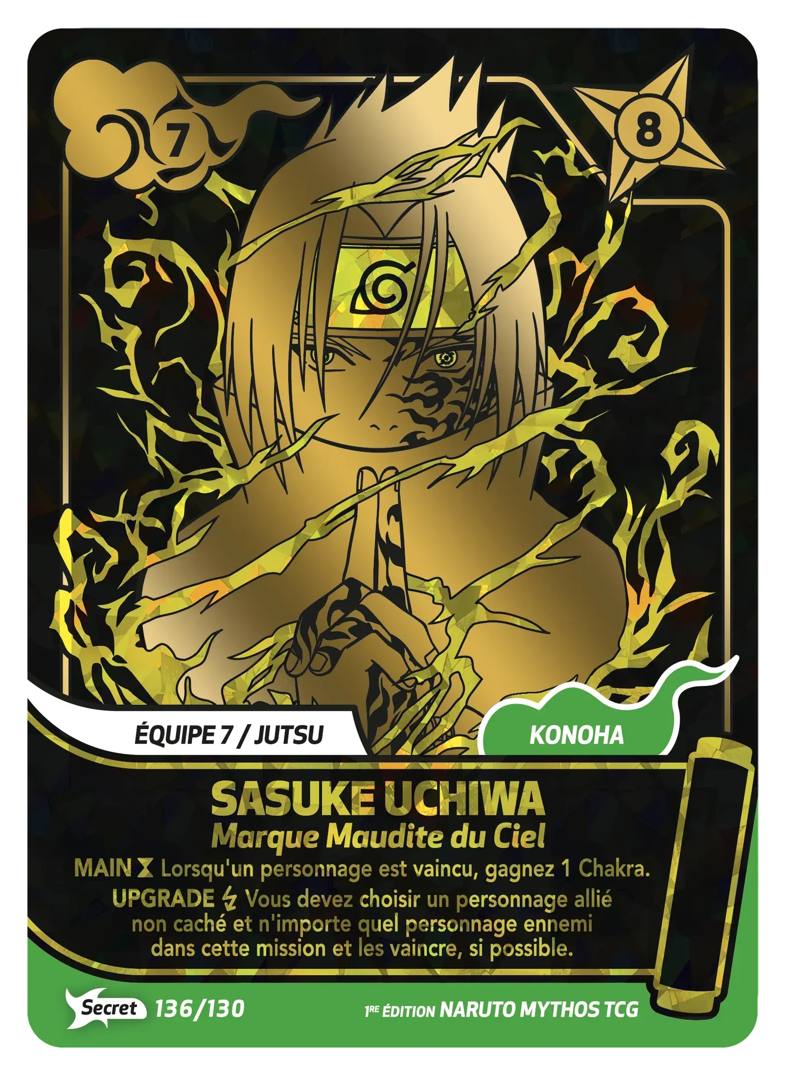 Sasuke Uchiwa - Marque Maudite du Ciel - Konoha Shido - 136/130