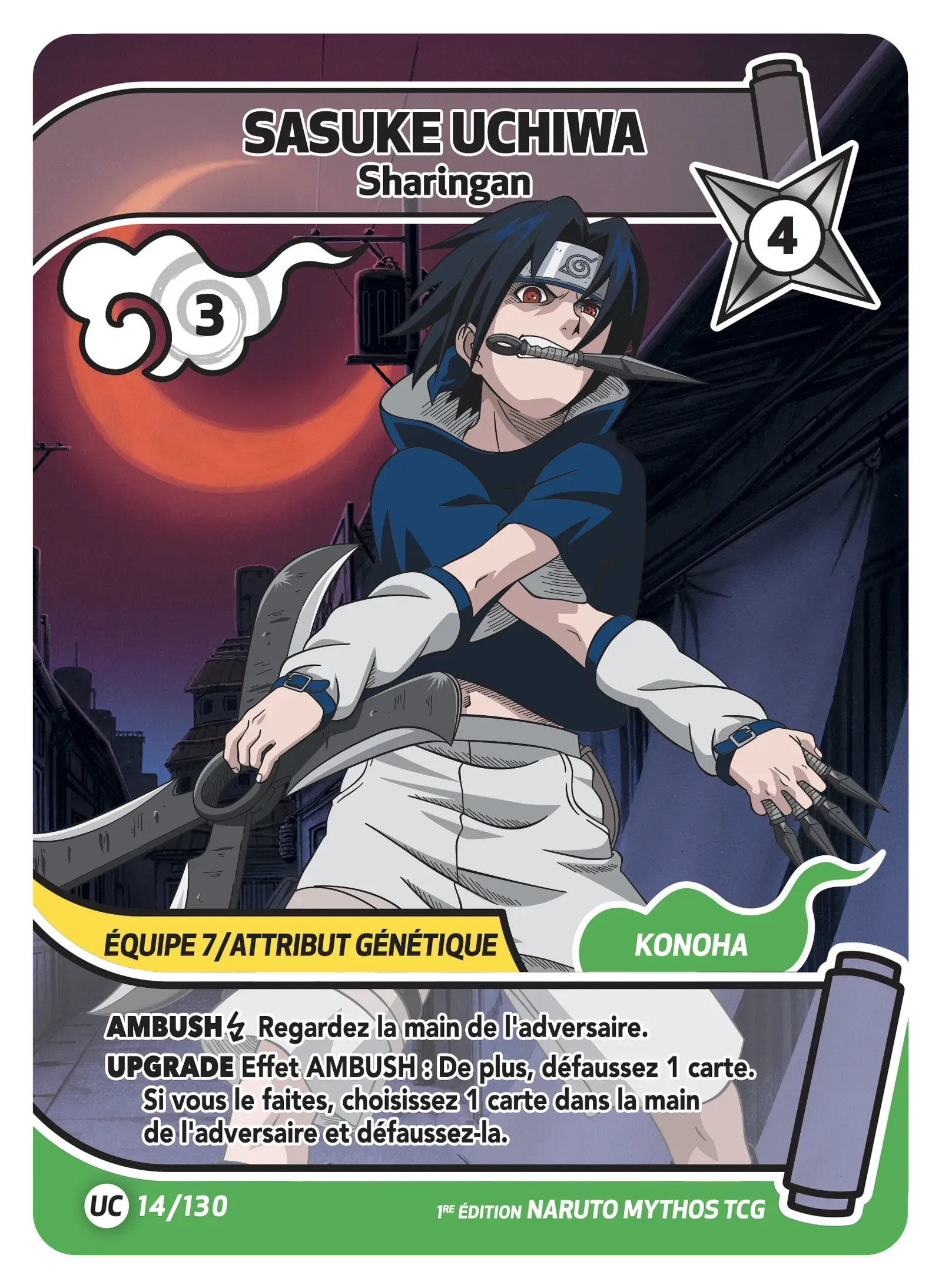 Sasuke Uchiwa - Sharingan - Konoha Shido - 014/130