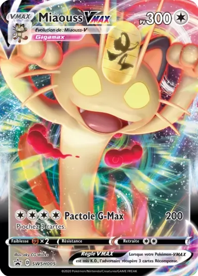 Miaouss VMAX - Promos Épée & Bouclier - 005