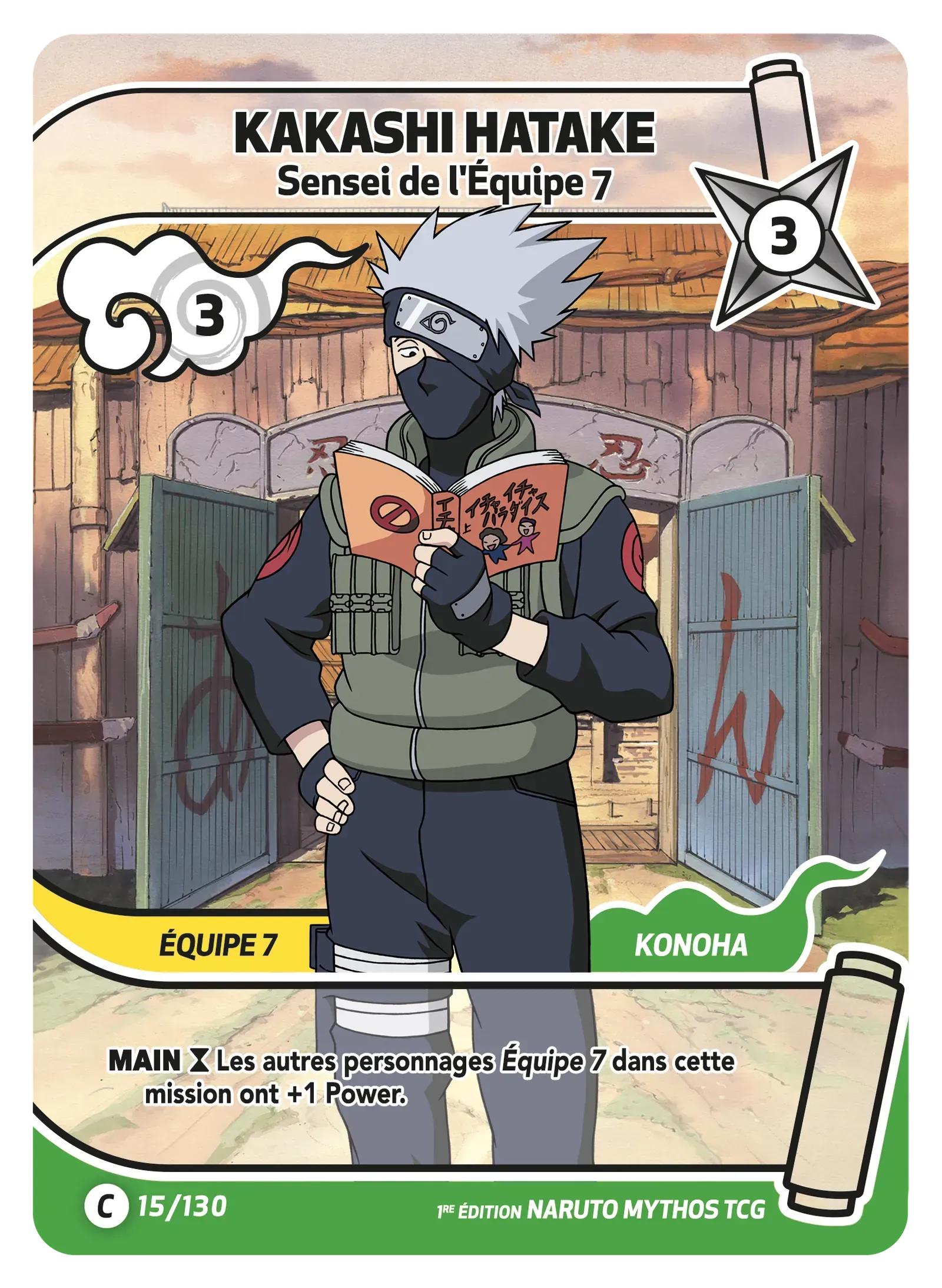 Kakashi Hatake - Sensei de l'Équipe 7 - Konoha Shido - 015/130