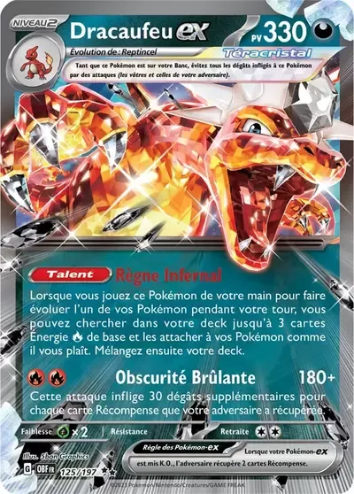 Dracaufeu ex - Flammes Obsidiennes - 125/197