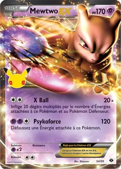 Mewtwo EX - Célébrations - NXD 54/025