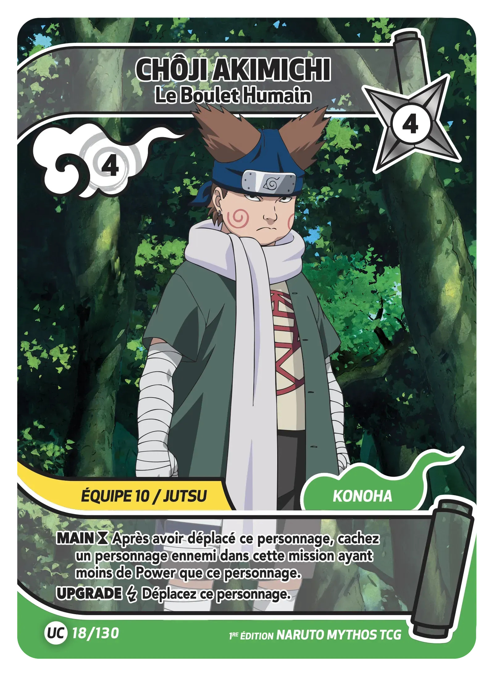 Chôji Akimichi - Le Boulet Humain - Konoha Shido - 018/130