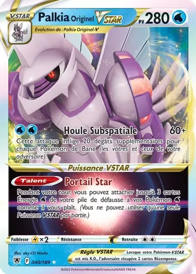 Palkia Originel VSTAR - Astres Radieux - 040/189