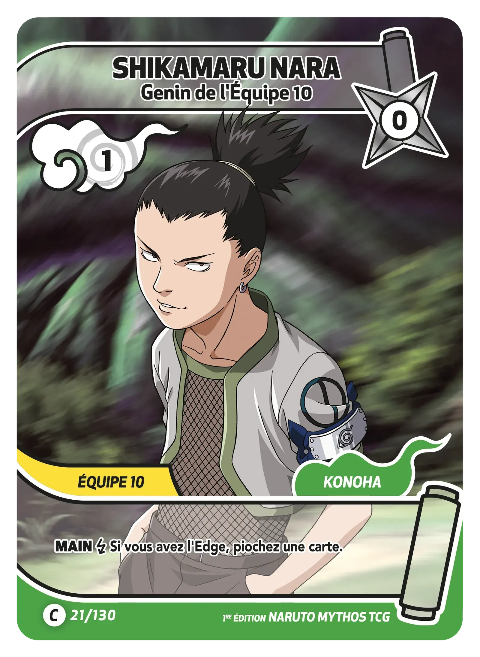 Shikamaru Nara - Genin de l'Équipe 10 - Konoha Shido - 021/130
