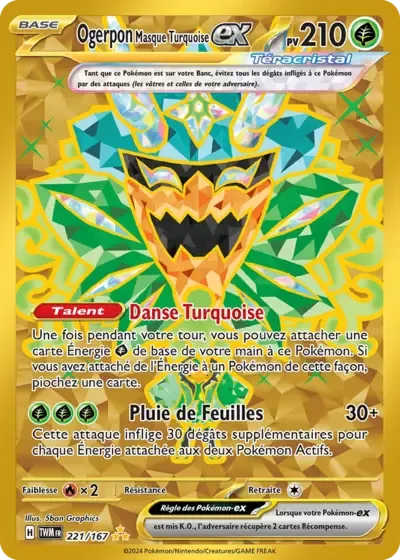 Ogerpon Masque Turquoise ex - Mascarade Crépusculaire - 221/167