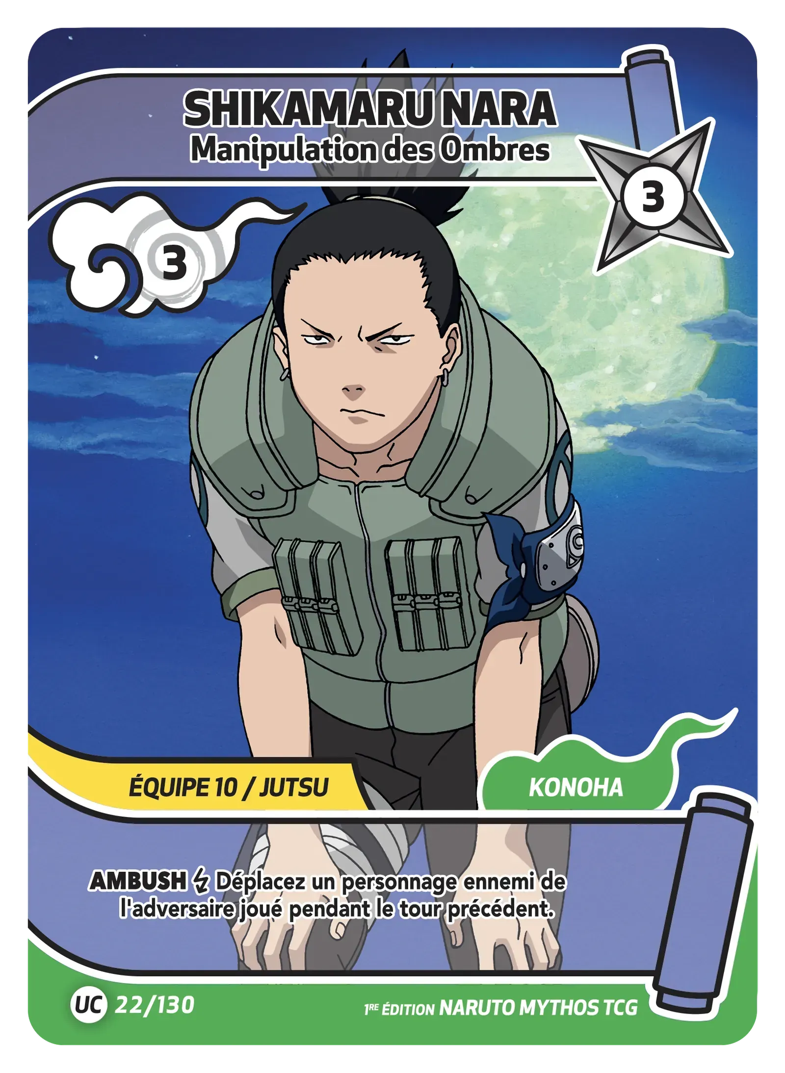 Shikamaru Nara - Manipulation des Ombres - Konoha Shido - 022/130
