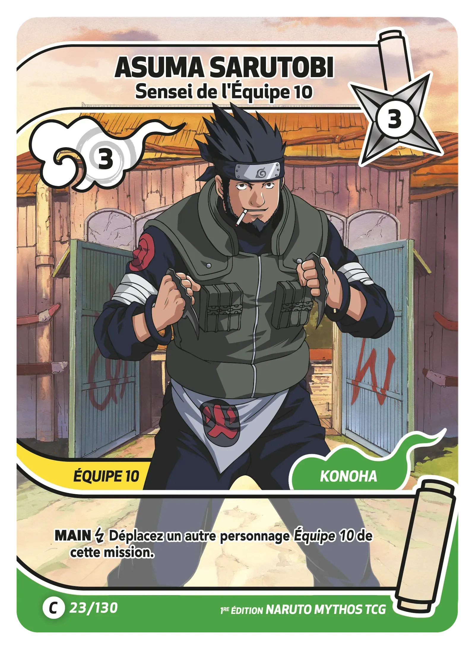 Asuma Sarutobi - Sensei de Konoha - Konoha Shido - 023/130