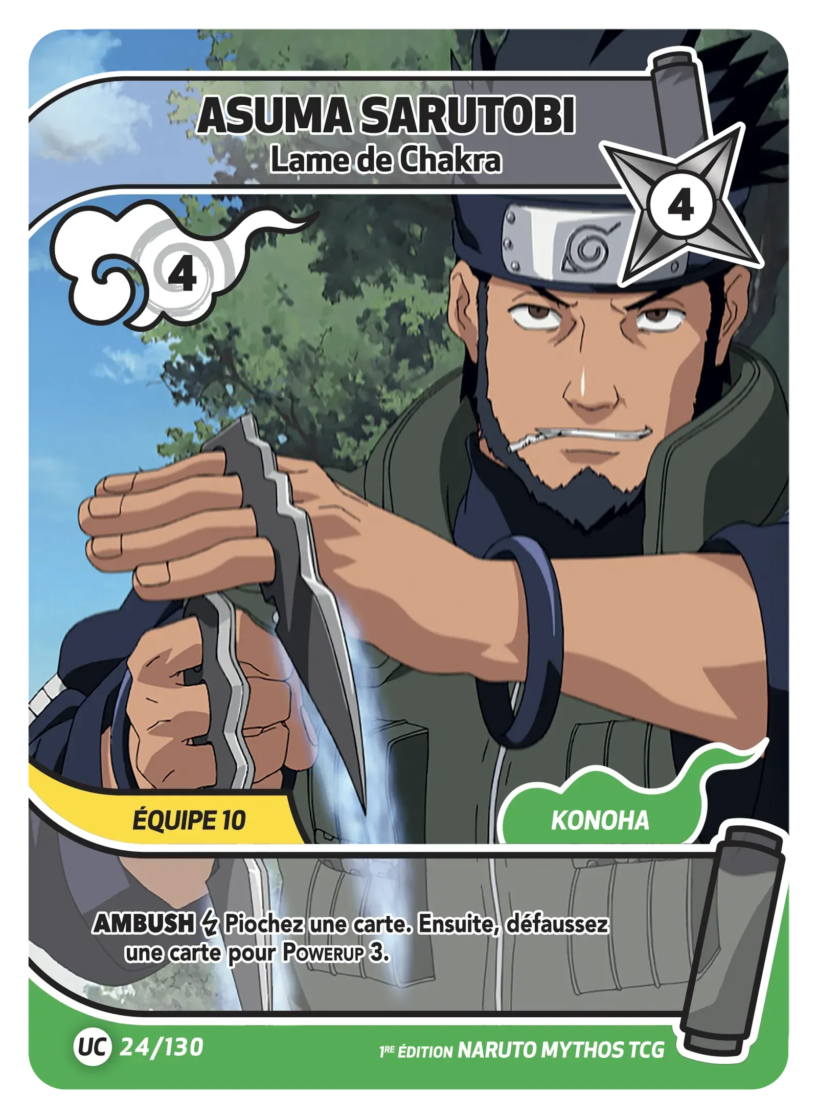 Asuma Sarutobi - Lame de Chakra - Konoha Shido - 024/130