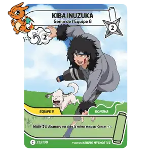 Kiba Inuzuka - Genin de l'Équipe 8 - Konoha Shido - 025/130