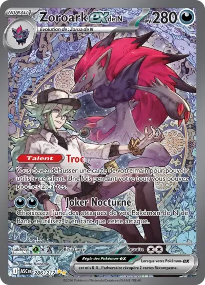 Zoroark ex de N - Héros Transcendants - 286/217