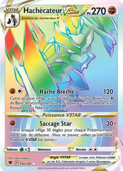 Hachécateur VSTAR - Astres Radieux - 196/189