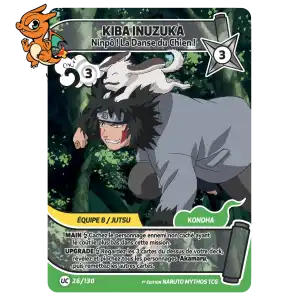 Kiba Inuzuka - Ninpô ! La Danse du Chien ! - Konoha Shido - 026/130