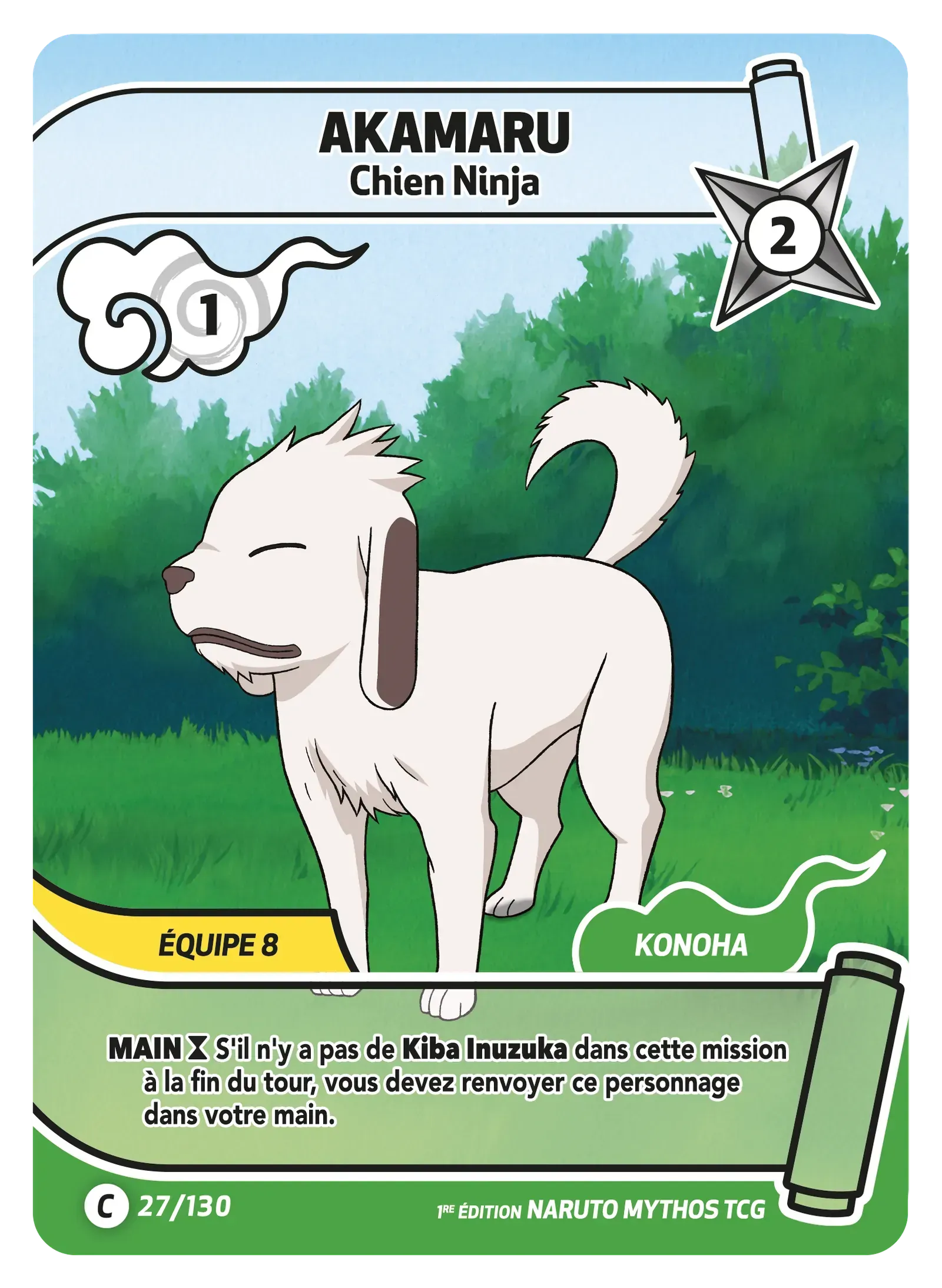 Akamaru - Chien Ninja - Konoha Shido - 027/130