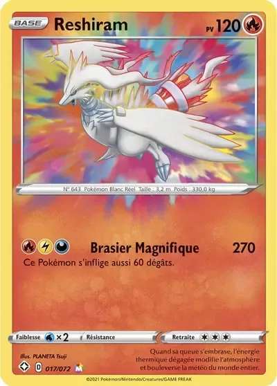 Reshiram - Destinées Radieuses - 017/072