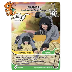Akamaru - Les Hommes-Bête Enragés - Konoha Shido - 028/130