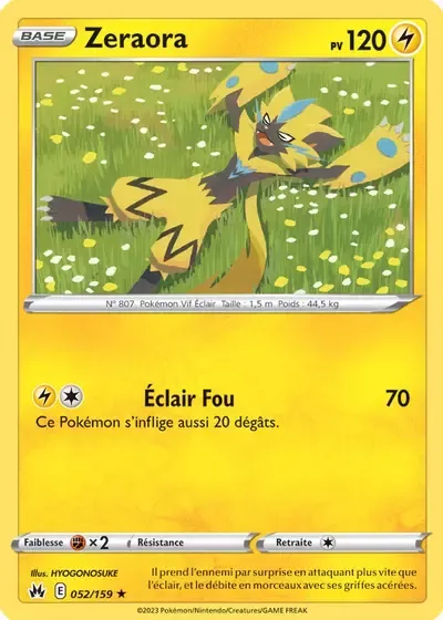 Zeraora - Zénith Suprême - 052/159