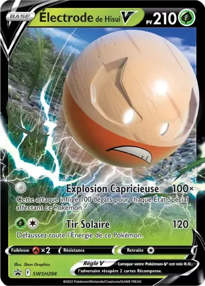 Électrode de Hisui V - Promos Épée & Bouclier - 294