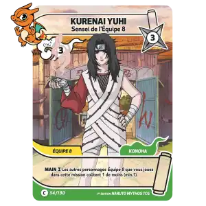 Kurenai Yuhi - Sensei de l'Équipe 8 - Konoha Shido - 034/130