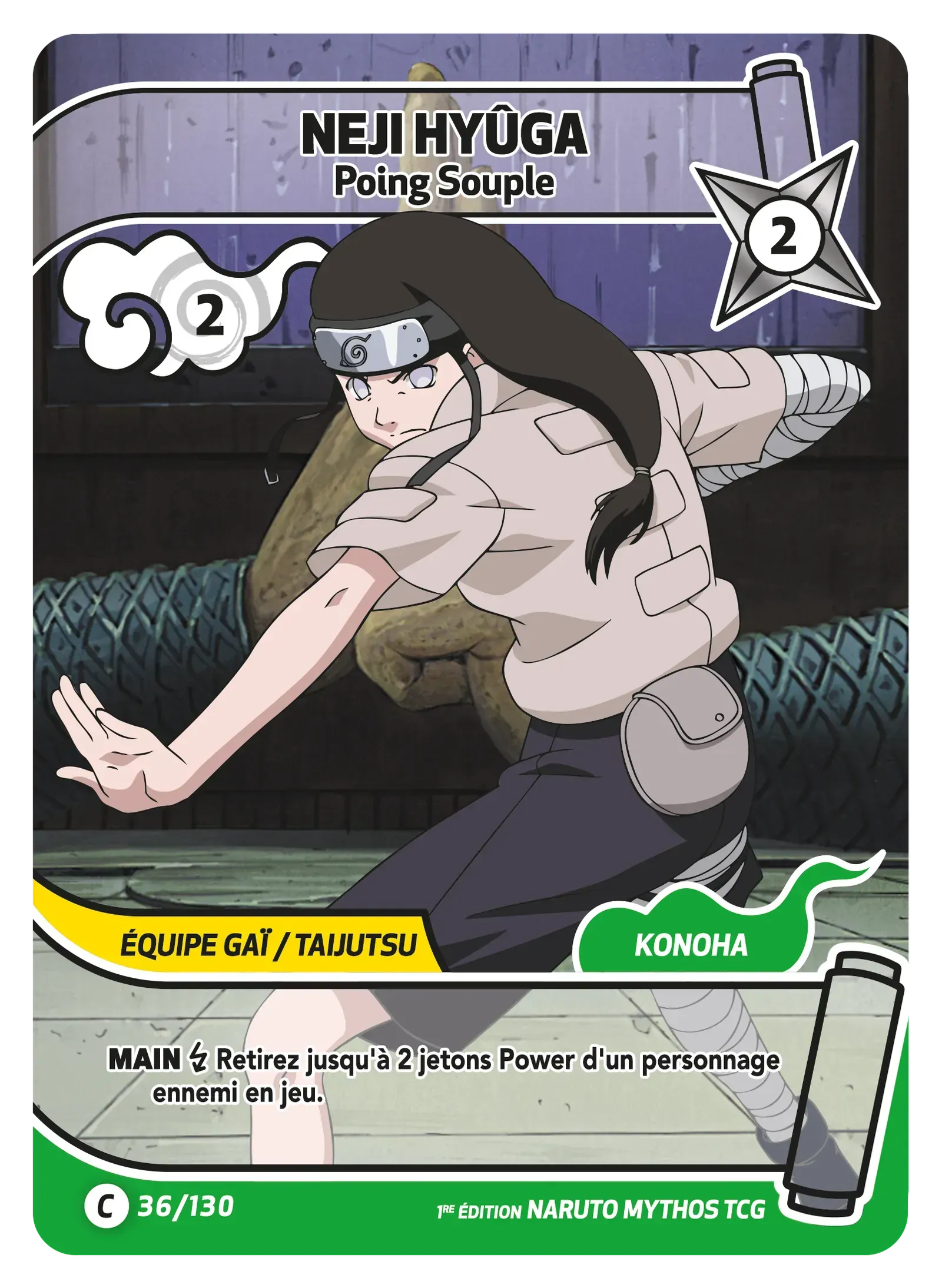 Neji Hyûga - Poing Souple - Konoha Shido - 036/130