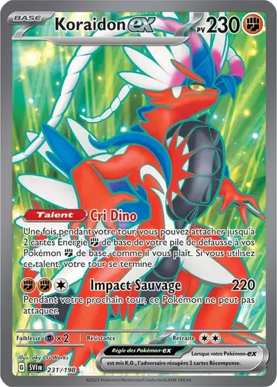 Koraidon ex - Écarlate et Violet - 231/198