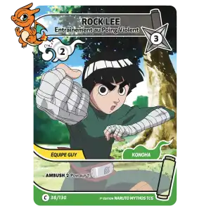 Rock Lee - Entraînement au Poing Violent - Konoha Shido - 038/130