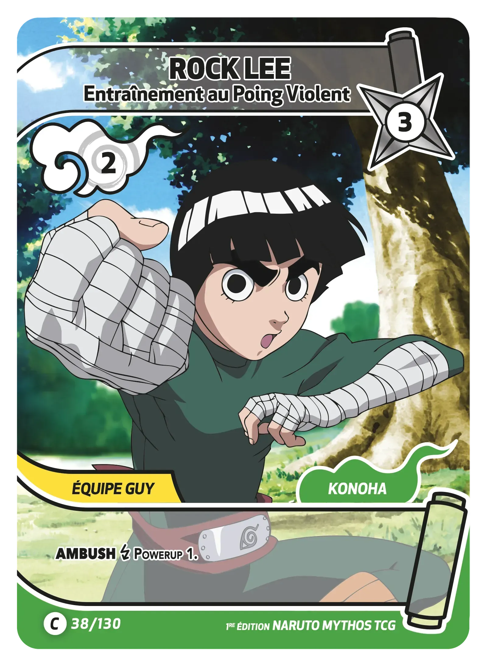Rock Lee - Entraînement au Poing Violent - Konoha Shido - 038/130