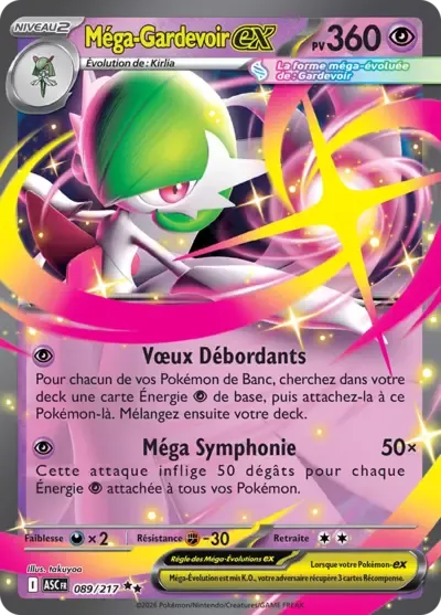 Mega Gardevoir ex - Héros Transcendants - 089/217
