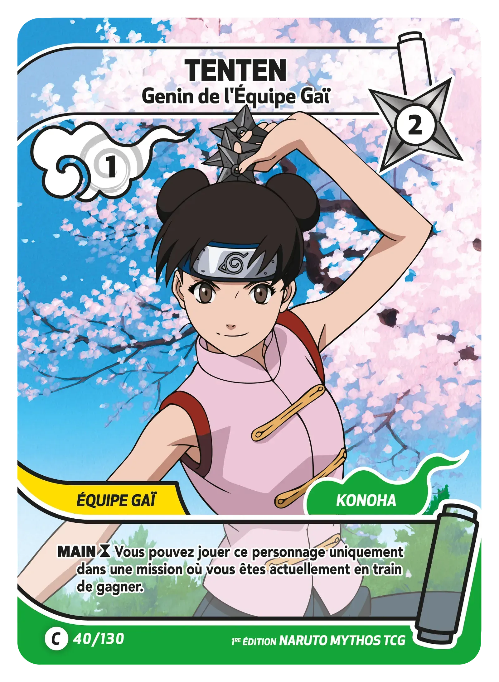 Tenten - Genin de l'Équipe Gaï - Konoha Shido - 040/130