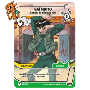Gaï Maito - Sensei de l'Équipe Gaï - Konoha Shido - 042/130